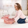 Bayer Design: Doll Deluxe Car Seat - Coral Pink Floral, For Dolls Up To 18" - 3 of 4
