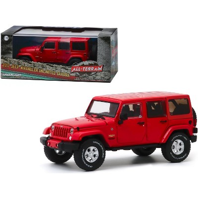 red jeep wrangler toy car