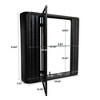 JUJABU Wall-Mounted Bathroom Cabinet Mirror with Metal Framed and 2 Inner Shelves for Storage, Black - 4 of 4