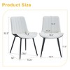 Vynxaria Black and White Dining Chair Set of Four - 4 of 4