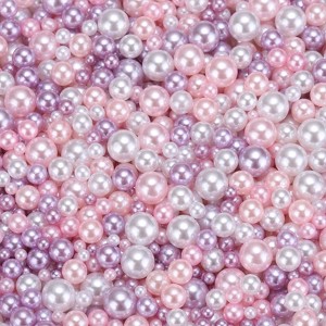 Unique Bargains Crafting Decorative Fillers No Hole Vase Faux Pearl 0.12-0.31inch 800 Pcs - 1 of 4