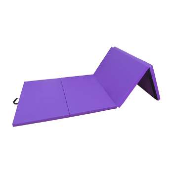 BalanceFrom All Purpose 4'x10'x2" Extra Thick High Density Anti Tear Gymnastics Gym Folding Exercise Aerobics Mats