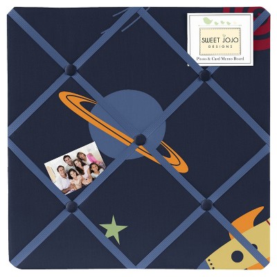 13"x13" Space Galaxy Photo Memo Board - Sweet Jojo Designs