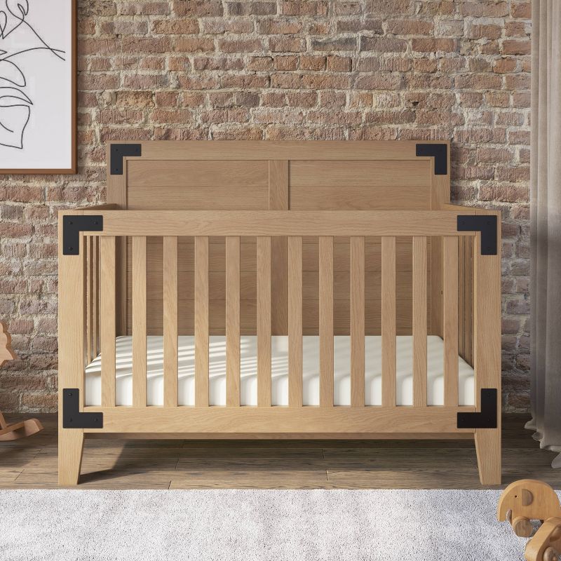 Child Craft Lucas 4-in-1 Convertible Crib - Nutmeg, 3 of 8