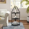 3-Tier Corner Open Shelf,Bookcase Freestanding Shelving Unit,Plant Stand Small Bookshelf for Living Room, Home Office, Kitchen, Small Space - 3 of 4