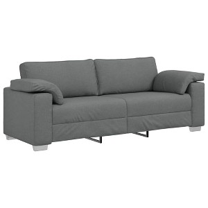 vidaXL Sofa with Cushion Dark gray 219 x 77 x 82 cm fabric - 1 of 4