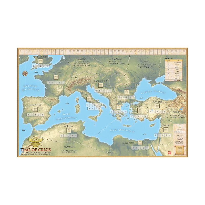 Time of Crisis - The Roman Empire in Turmoil, 235-284 AD (2nd Printing) Board Game, 3 of 4
