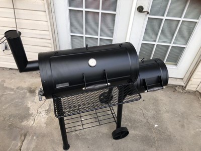 Captiva Designs Charcoal Grill with Offset Smoker, All Metal Steel Made  Outdoor Smoker, 512 sq.in Cooking Area, Best Combo for Outdoor Garden Patio