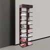 YIYIBYUS Modern 10 Tier Free Standing Vertical Shoe Rack Organizer - 2 of 4