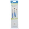 Princeton Select Artiste Brush Set No. 3, Synthetic Bristles, Short Handle Mixed Media Paintbrush, Jewel Blue, 3 Per Set, 3 Sets - 2 of 4