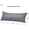 LISM 20"x 54" Breathable Full Body Pillow Insert with Cover,Soft Bed Pillow for Sleeping - 2 of 4