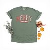 Simply Sage Market Women's Merry Christmas Varsity Short Sleeve Garment Dyed Tee - 3 of 4