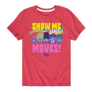 Boys' - Trolls - Show Me Your Moves Branch and Brothers Short Sleeve Graphic T-Shirt - 1 of 4