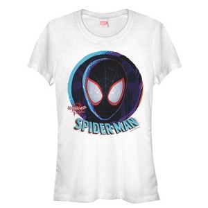 Juniors Womens Marvel Spider-Man: Into the Spider-Verse Mask T-Shirt - 1 of 3