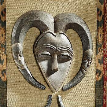 Design Toscano African Inspired Wall Mask: Kwele