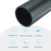 Unique Bargains Water Plumb DIY Crafts High Impact Rigid Round Pipes 8" Length - 3 of 4