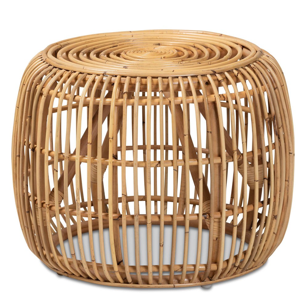 Photos - Coffee Table Maverick Rattan End Table Natural/Brown - bali & pari