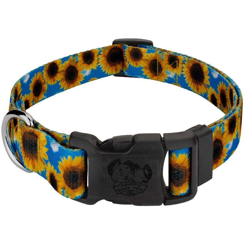 Country Brook Petz Deluxe Sunflowers Dog Collar - Made In The U.S.A., 1 of 9