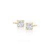 Ross-Simons 6-6.5mm Cultured Pearl and .60 ct. t.w. CZ Jewelry Set: 3 Pairs Of Earrings in 18kt Gold Over Sterling - 4 of 4