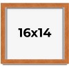 PosterPalooza | Flat Brown Picture Frame - UV Acrylic, Backing Board, Hanging Hardware Included - 2 of 4