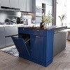 Two-Compartment Tilt-Out Trash Cabinet, Pet Proof Kitchen Trash Cabinet, Free Standing Laundry Sorter Cabinet, Laundry Hamper - 4 of 4