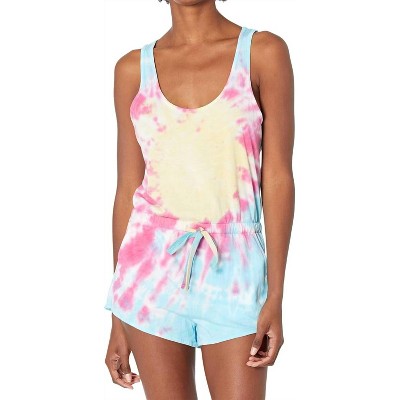 Women's Tie Dye Perfect Lounge Romper - SPIRITUAL GANGSTER L