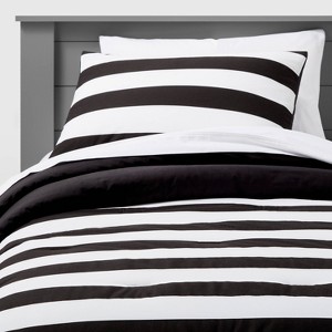 Rugby Striped Kids' Comforter Set - Pillowfort™ - 1 of 4