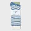 Men's 2pk Casual Crew Socks - Goodfellow & Co™ Blue 6-12 - 2 of 3