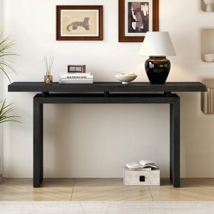 KIGFTSOD Uniquely Designed Ash Veneer Console Table, Modern Style, Clever Tabletop Design for Entryway, Hallway, Living Room, Foyer - 1 of 4