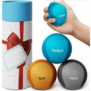 Serenilite Hand Therapy Exercise Stress Ball Bundle - Tri-Density Stress Balls for Adults & Grip Strengthening - 1 of 4