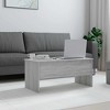 vidaXL Coffee Table White Engineered Wood Medium Height-Adjustable - 3 of 4