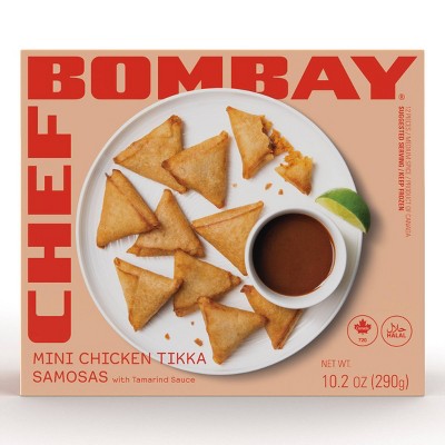 Chef Bombay Frozen Mini Chicken Tikka Samosas - 10.2oz