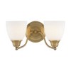 Livex Lighting Somerville 2 - Light Vanity in  Antique Brass - 3 of 4