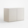Luck Live 31.49in 2-door storage cabinet, modern standalone cabinet, suitable for living room, office, living room, ivory white - 2 of 4
