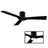 Modern Forms Aviator 3-Blade Smart Flush Mount Ceiling Fan in Matte Black - 4 of 4