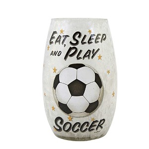 Stony Creek 5.0 Inch Play Bal Pre-Lit Small Vase Everyday Lighted Glass Accent , Everyday Decor Sports Game Electric (1PC) - 1 of 3