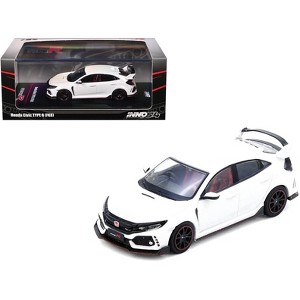 Honda Civic Type R (FK8) RHD (Right Hand Drive) White 1/64 Diecast Model Car by Inno Models - 1 of 4