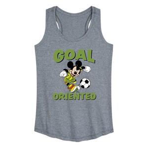 Women's - Disney - Soccer Goal Graphic Racerback Tank - 1 of 4