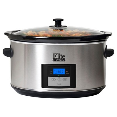 Elite Platinum 8.5 Qt. Programmable Digital Slow Cooker