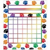 Teacher Created Resources Colorful Paw Prints Incentive Charts 5.25" x 6" 36 Sheets Per Pack 6 Packs - 2 of 2