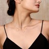 HTUTWOO Diamond Necklaces for Women, Dainty S925 Sterling Silver/ 18K Gold Choker Necklace Simple Silver CZ Jewelry Necklaces for Women Trendy Gifts - 3 of 4