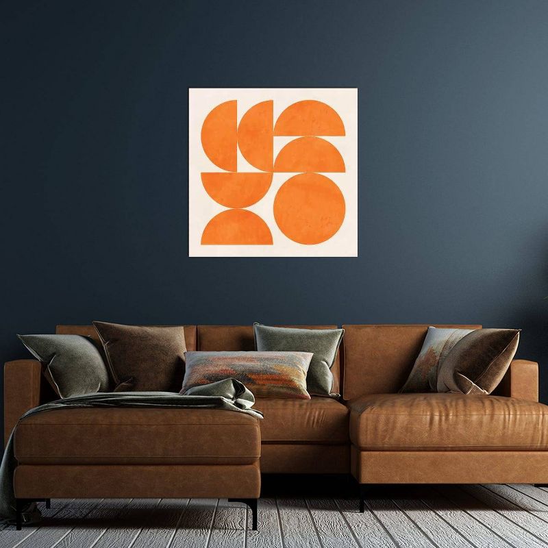 Geometric Shapes Orange by Ana Rut Bre Unframed Wall Canvas - iCanvas, 2 of 6