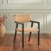 Jolene Woven Rope Dining Chair - DCH1015 - Black/Natural - Safavieh - 3 of 4