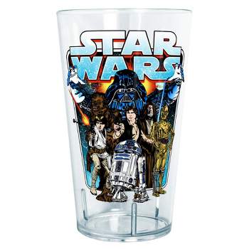 Star Wars Vintage Hero Character Frame  Tritan Drinking Cup - Clear - 24 oz.