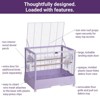 Pet Products Clear View Glass Bird Cage Crystal Palace for Small Birds - Purple Frame - 4 of 4