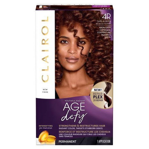 Clairol Nice'n Easy Age Defy Expert Hair Color - 4r Dark Auburn - 1 Kit :  Target