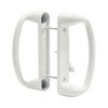 Built Industrial Sliding Glass Patio Door Handle Replacement Set, White Diecast, Mortise Style, Non-Keyed (Fits 3-15/16" Hole Spacing) - 4 of 4