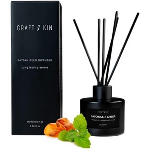 Craft & Kin Scented Oil Rattan Reed Diffuser Set - 1 of 4