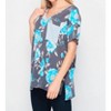 Women's Floral Pocket Top - honeyme - 2 of 4