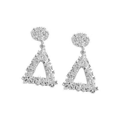 SOHI Women's Rose Gold Corroded Drop Earrings